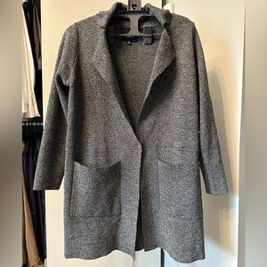 Stradivarius long gray light coat/jacket